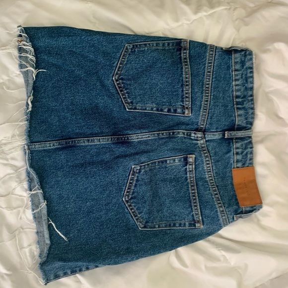 Trafaluc Zara High Rise Denim Skirt - Picture 2 of 5